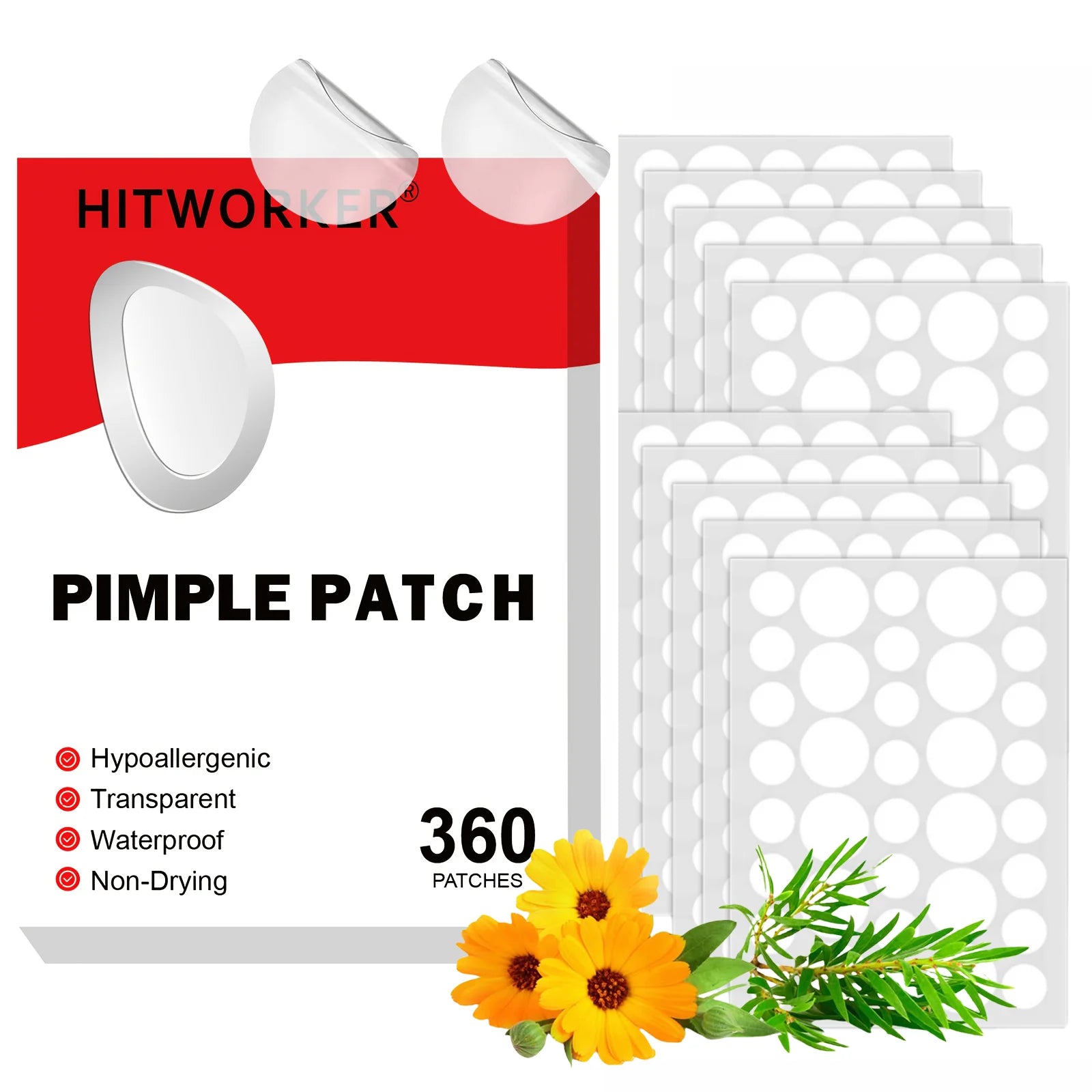 360Count Acne Patch, Covers Pimple And Acne, Acne Pimple Patch for Covering Zits And Blemishes, Spot Stickers for Face And Skin