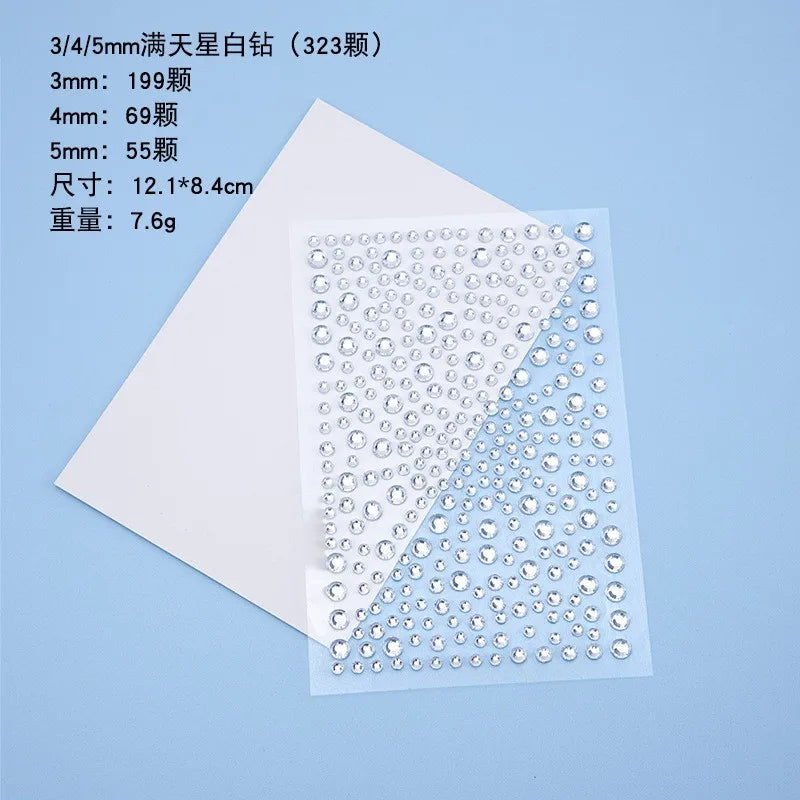 DIY Jewelry Kit 900 pcs 15 Colors Acrylic Flatback Gems Assorted Sizes 3mm 4mm 5mm For Costume Makeup Crafting Bulk Wholesale